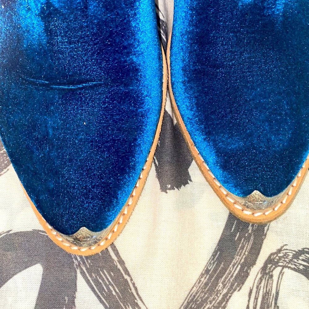 Jeffrey Campbell Cromwell Ankle Booties suede turquoise size 9